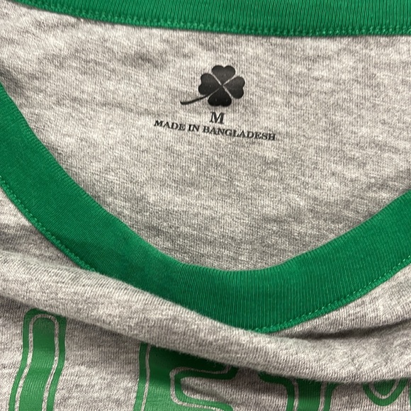 LET’S DAY DRINK Green Gray Shamrock T-Shirt - Picture 3 of 5